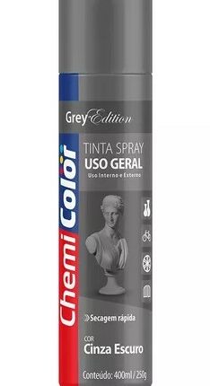 TINTA CINZA ESCURO 400ML - CHEMICOLOR