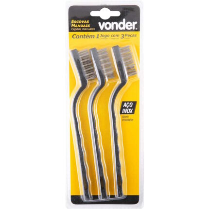 Jogo Escovas Manual Inox - Vonder