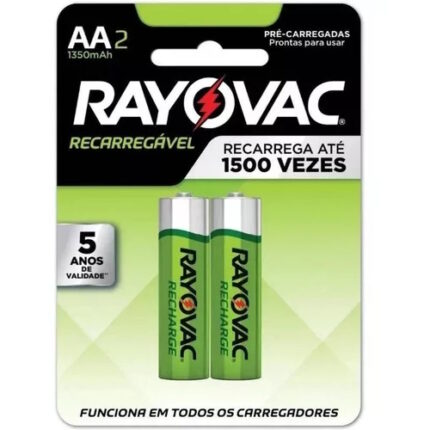 Pilha Recarregavel AA C/2 - Rayovac