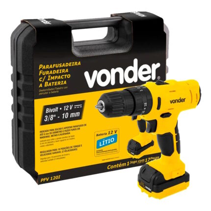 Parafusadeira e Furadeira Bateria 12V  PFV120I - Vonder