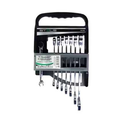 Jogo Chave Catraca Combinada 8-19  8 PCS - Stels