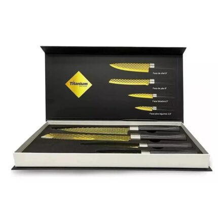 Jogo de Facas Deluxe - Titanium