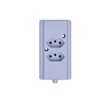 Tomada Barra Dupla 2P + T Cinza - Interneed