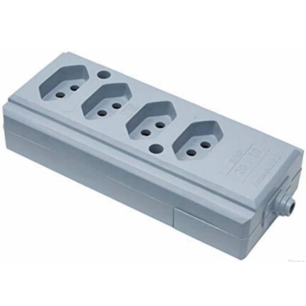 Tomada Barra Quadrupla 2P+ T - Interneed